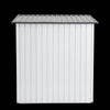 Garden Essentials Metal Storage Shed - Gray & White Rainproof Tool Keeper