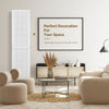 Chic White Folding Room Divider & Display Panel