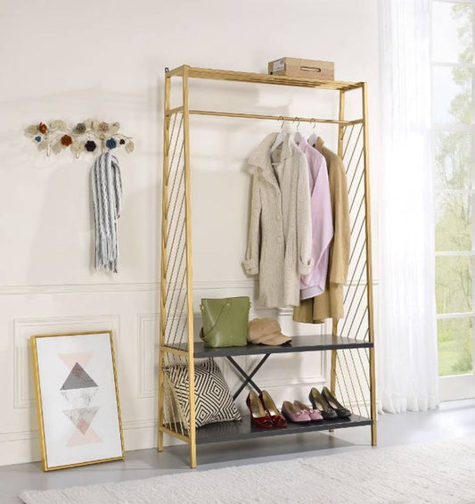 Chic Gold & Black Hall Tree by ACME