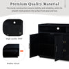 Stylish Black Classic Sideboard with Adjustable Shelves