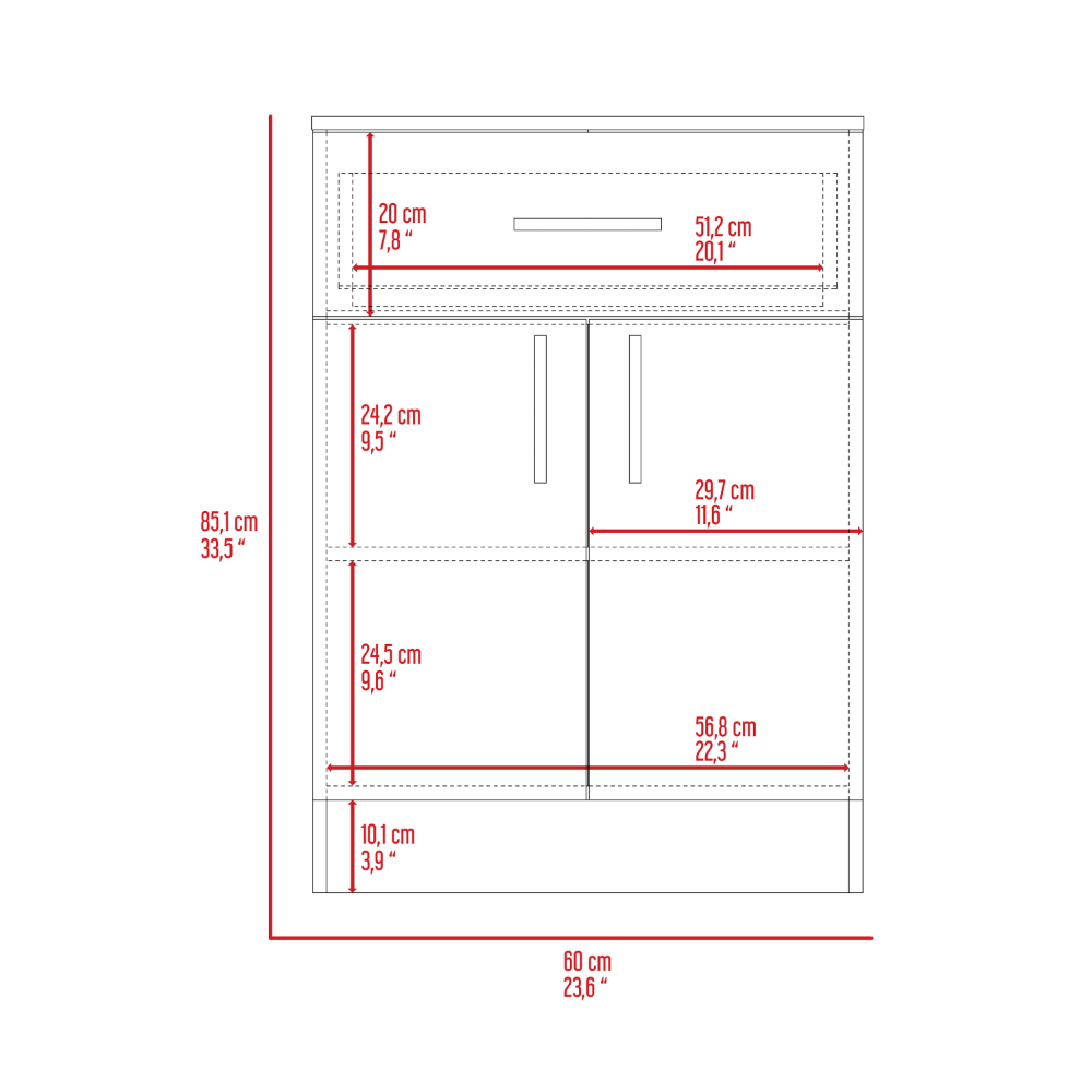 Chic Pantry Organizer with Drawer and Shelves