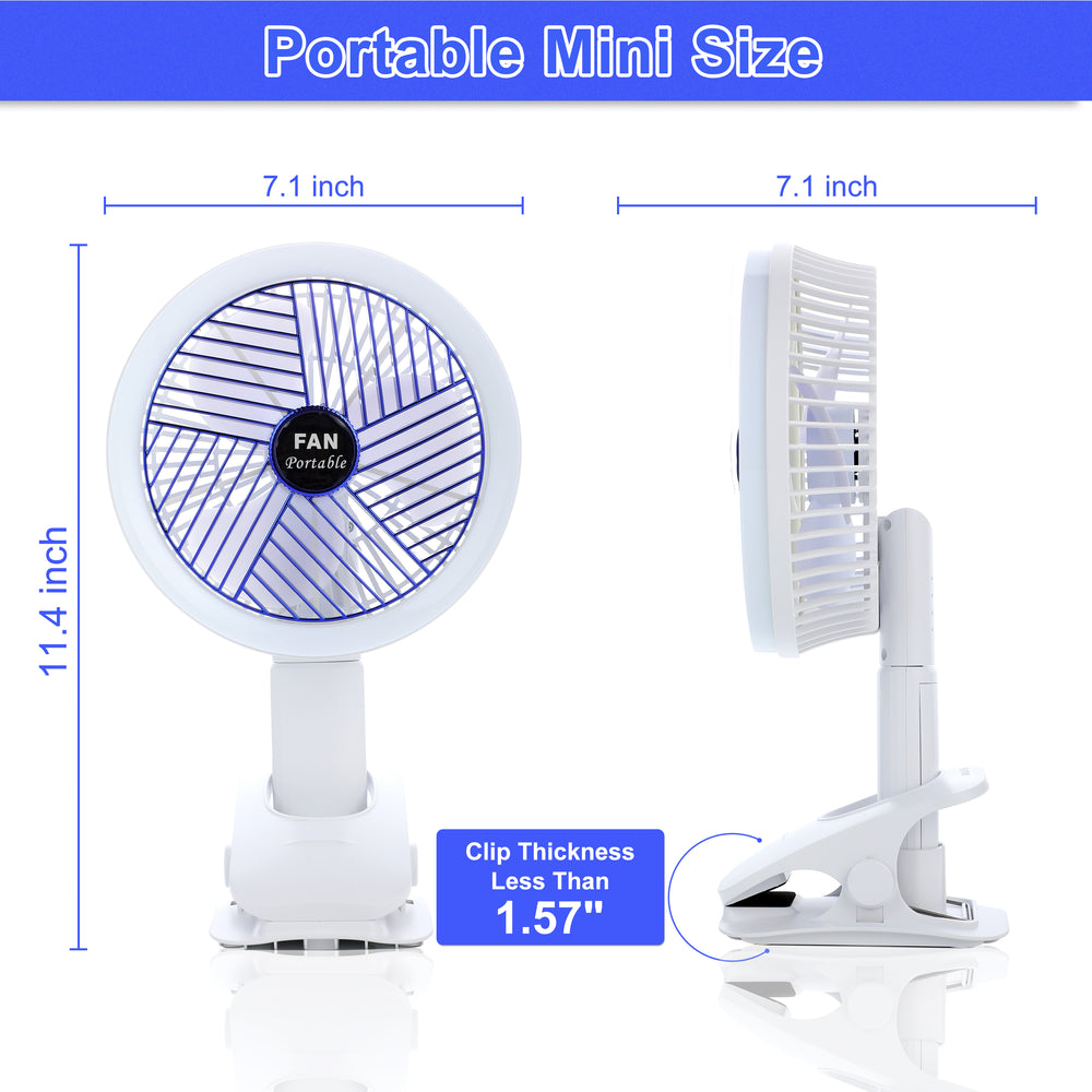 Cool Breeze Clip Fan with LED Light