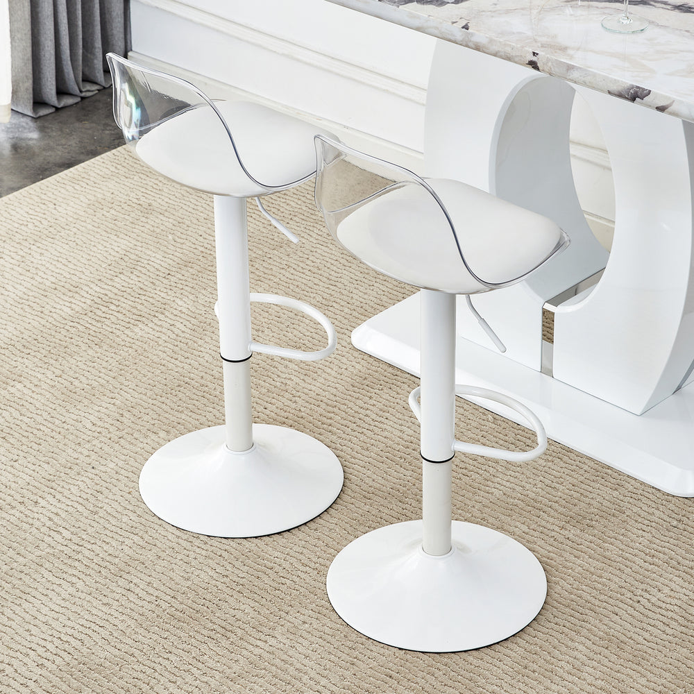 Sleek Spin & Lift Bar Stools – Set of 2