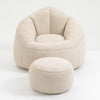 Cozy Foam Bean Bag Sofa with Footrest