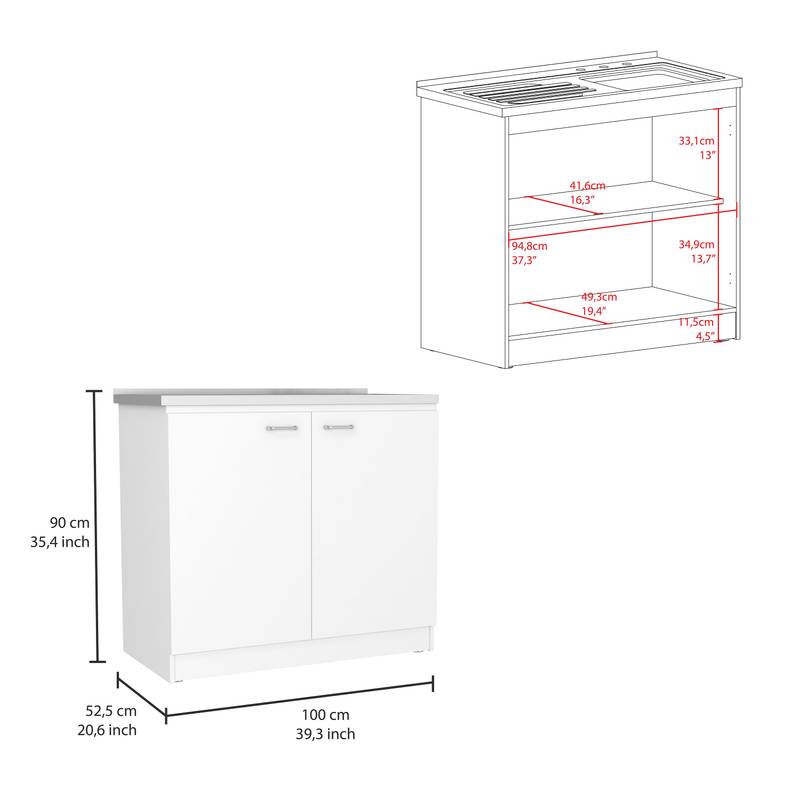 Versatile Utility Sink - Bright White Design for Your Kitchen