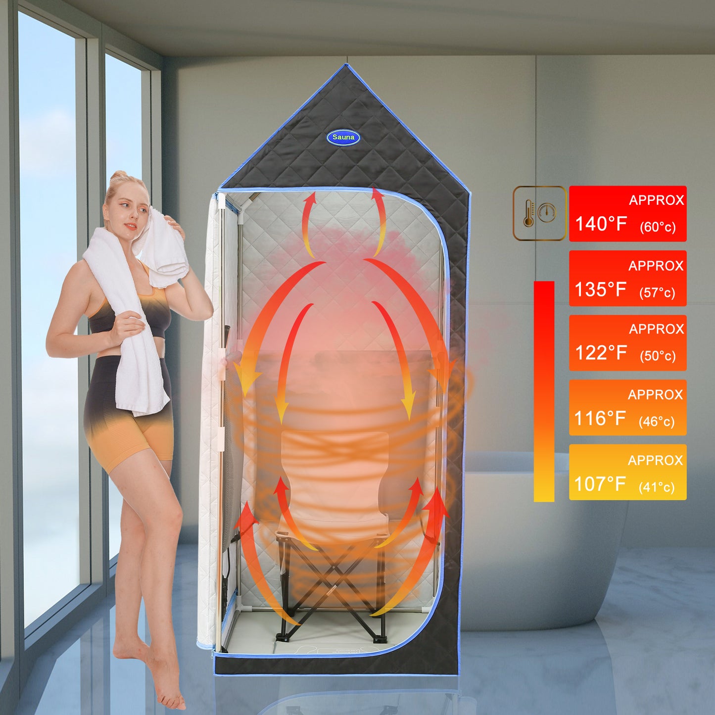 Gothic Portable Infrared Sauna Tent – Relax & Detox at Home