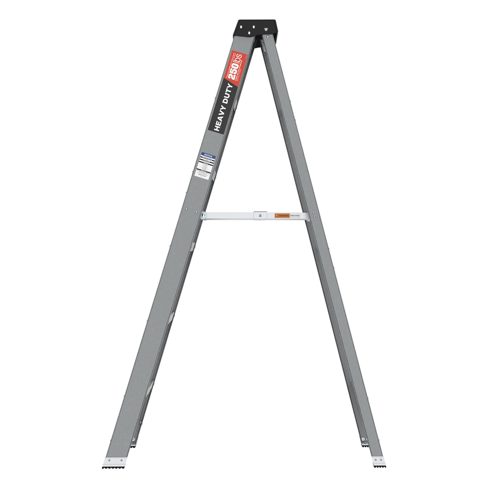 Sturdy Grey Fibreglass Step Ladder