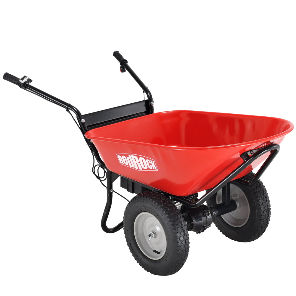 PowerHauler Electric Wheelbarrow - Max Capacity Debris Dump Cart