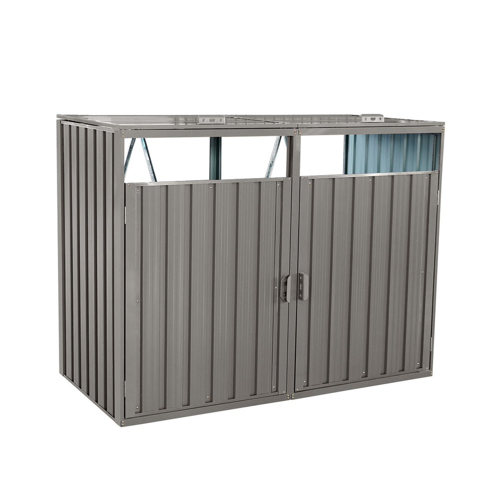 Garden Trash Can Shed - Stylish Outdoor Storage for Your Bins