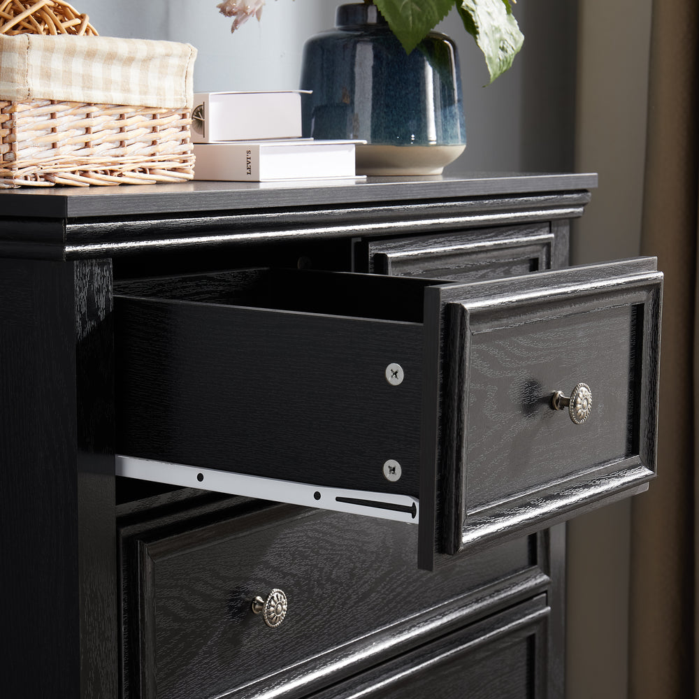 Chic Storage Dresser with Six Drawers