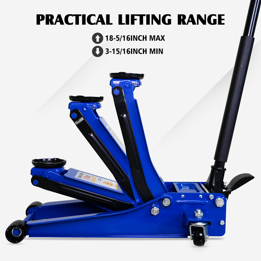 Power Lift Double Pump Floor Jack