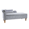 Velvet Dream Lounge Chair with Storage & Pillow