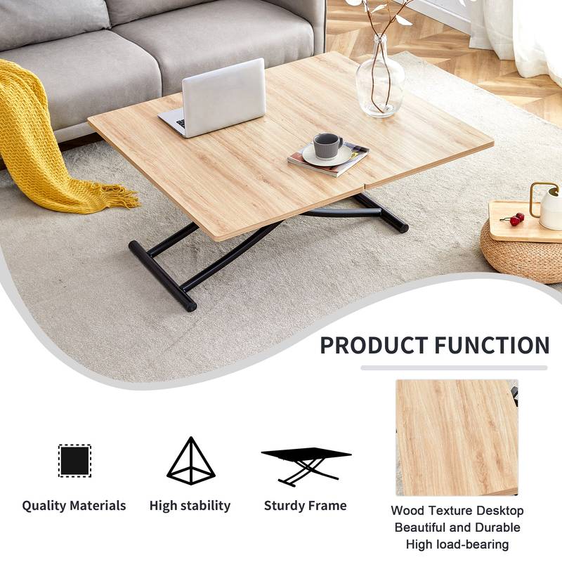 Versatile Lift Table: Modern Minimalist Design for Any Space
