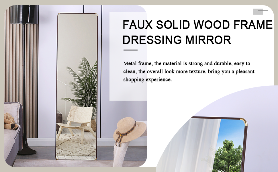 Reflective Elegance: Full-Length Floor Mirror