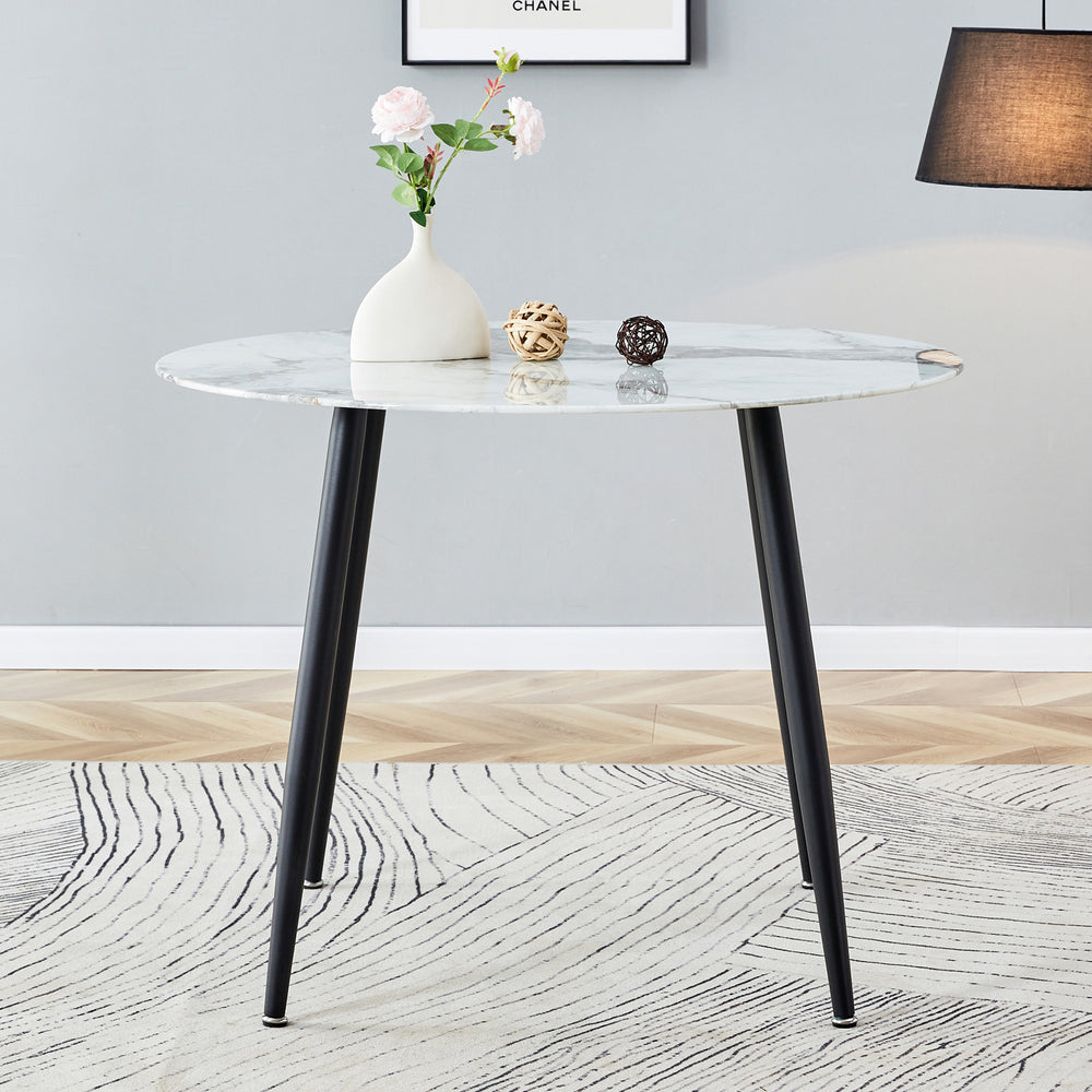 Marble Chic Round Dining Table