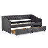 Chic Twin Daybed with Storage Drawers