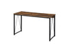 Rustic Oak & Black Writing Desk