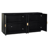 Sleek Storage Sideboard with Wooden Handles