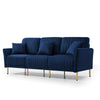 Velvet Blue Sofa