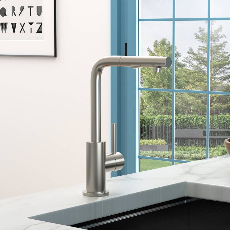 Sleek Pull-Down Kitchen Faucet
