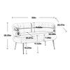 Cozy Curves Loveseat Sofa