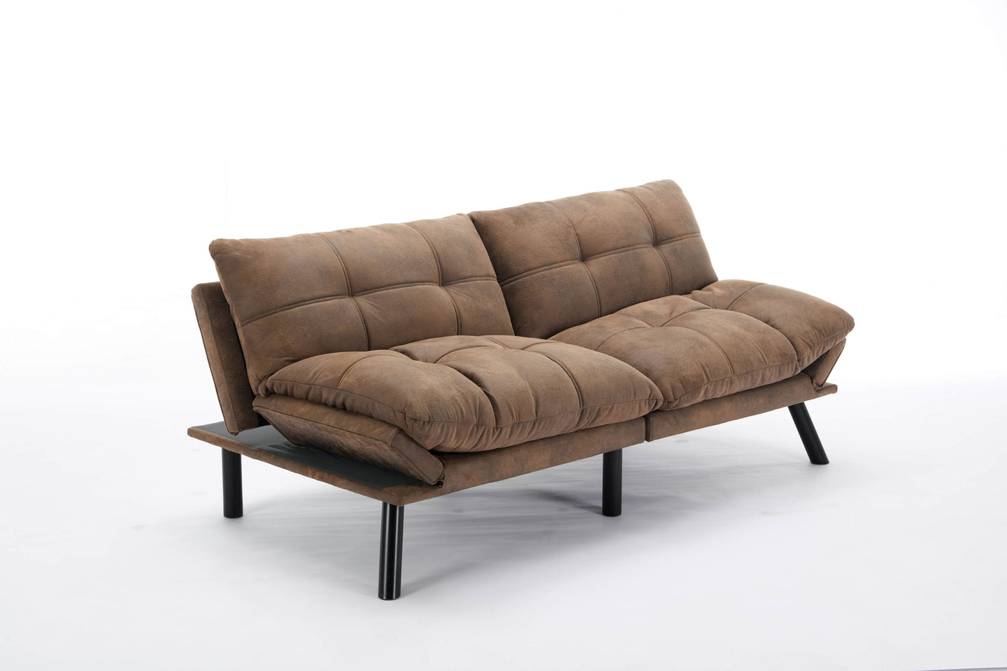 Cozy Brown Convertible Sofa Bed