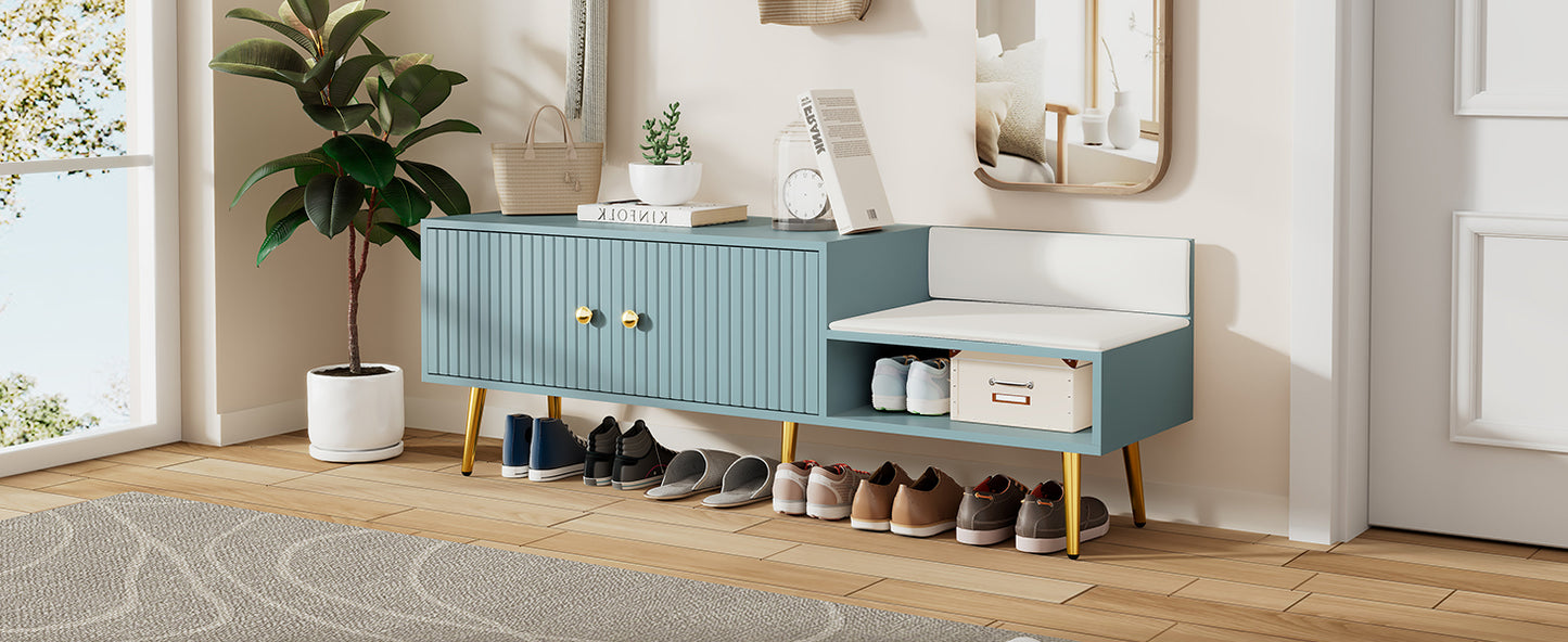 Cozy Modern Shoe Bench with Hidden Storage