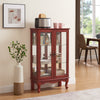 Charming Lighted Curio Cabinet with Glass Doors