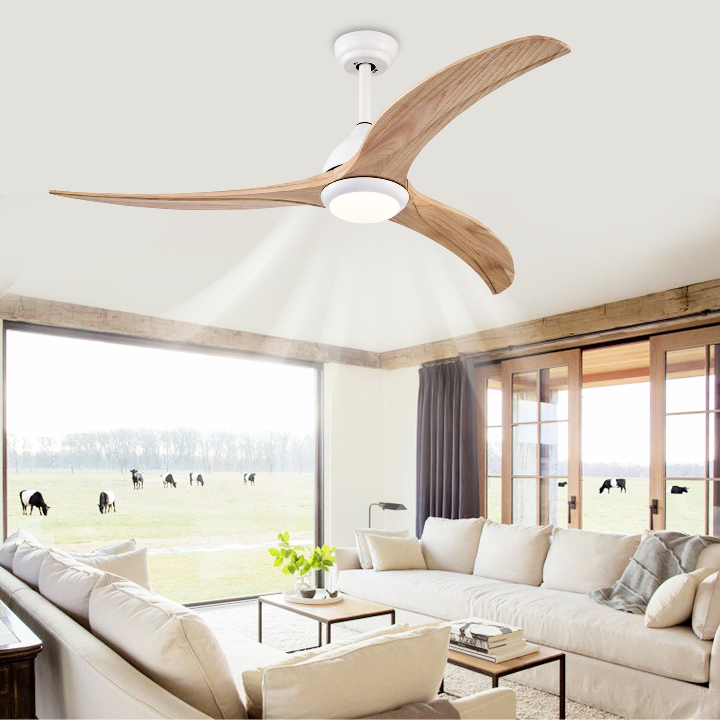 Breezy Bliss Ceiling Fan with Light & Remote