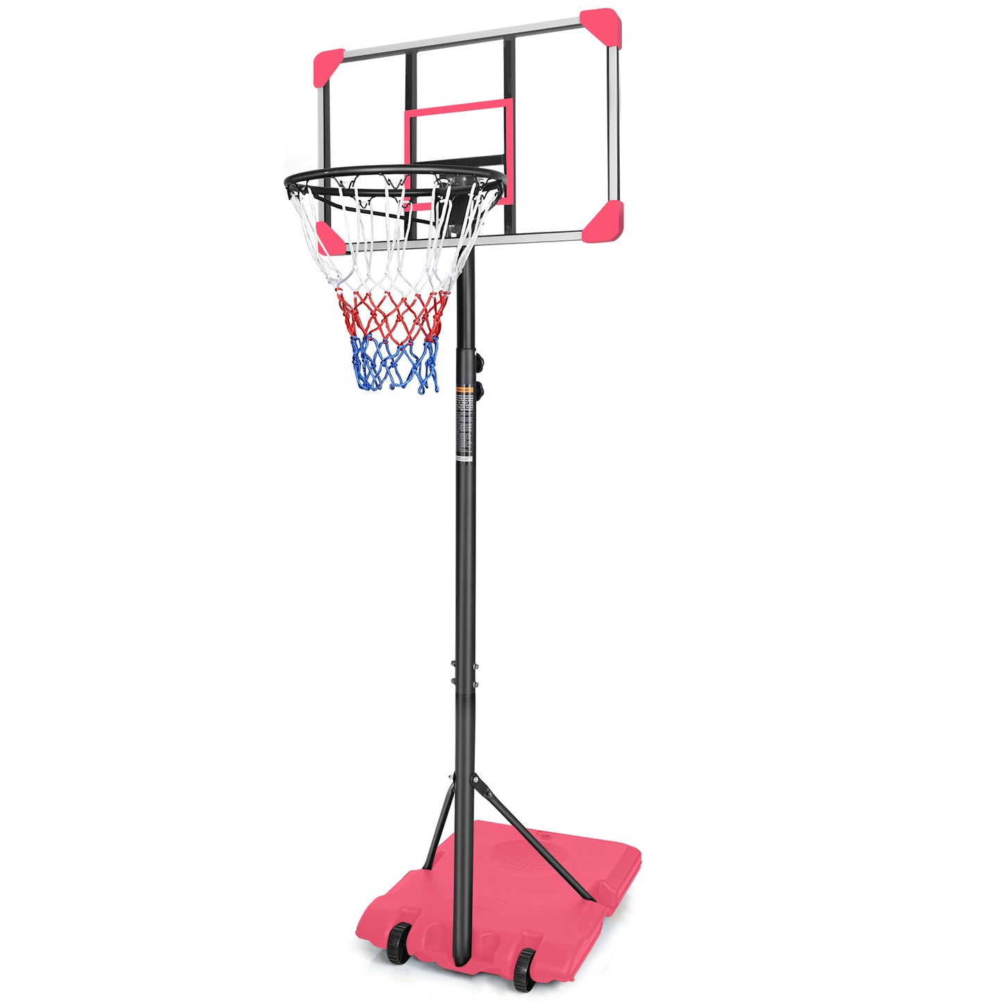 Easy-Set Adjustable Basketball Hoop for Indoor and Outdoor Fun