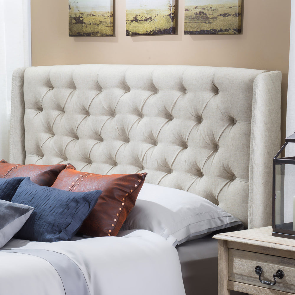 Lidia Luxe Winged Headboard