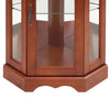 Chic Corner Curio Cabinet with Adjustable Shelves
