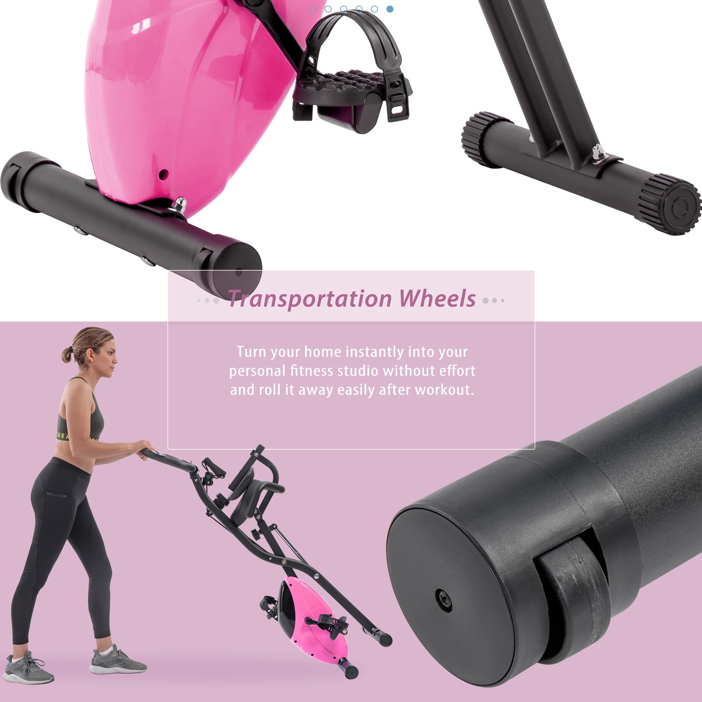 FitFold Bike: Versatile Upright & Recline Workout Station