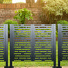 Outdoor AC Privacy Screen - Stylish Metal Fence Cover