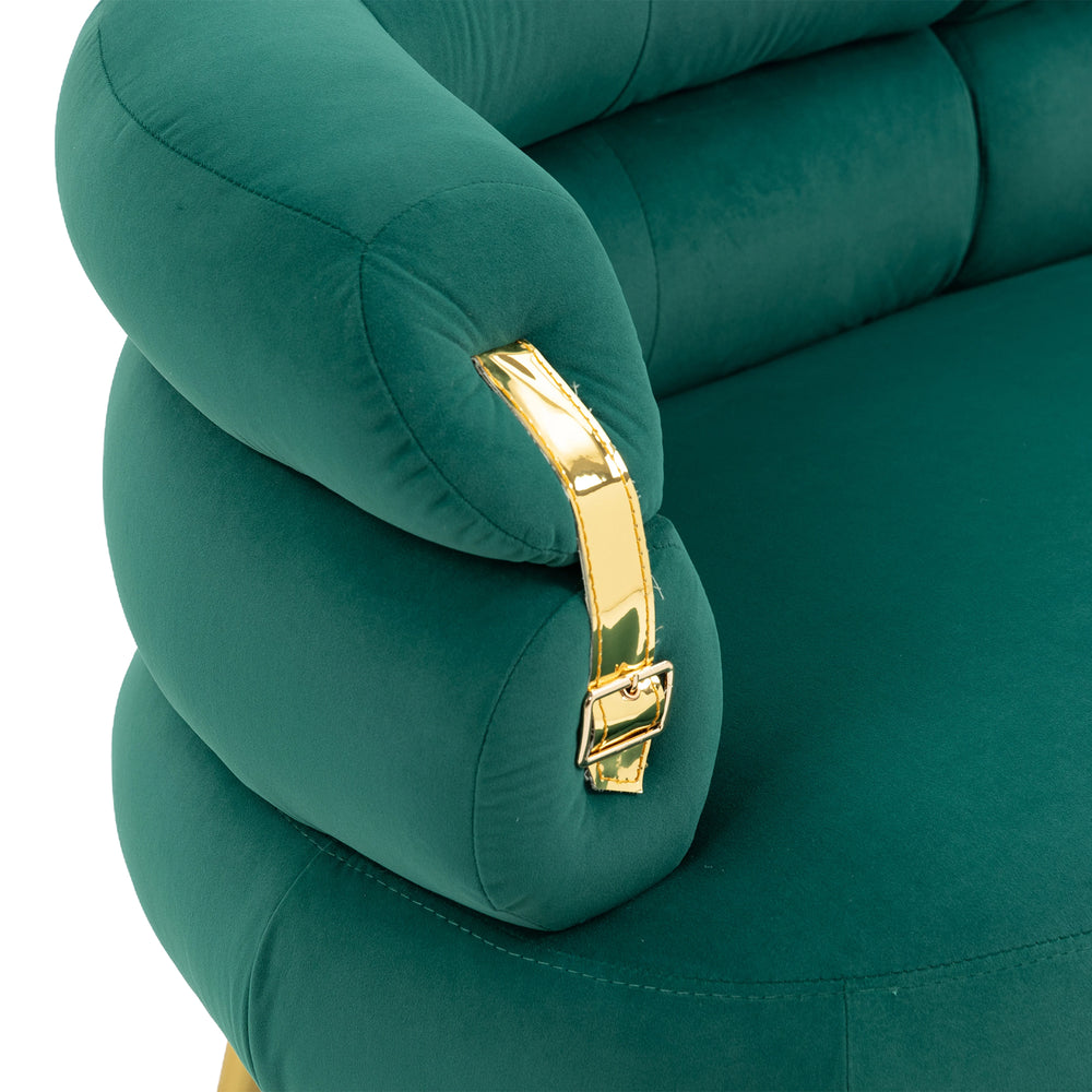 Chic Green Mini Loveseat