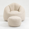 Cozy Foam Bean Bag Sofa with Footrest