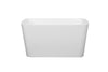 Square Japanese Soaking Tub - Freestanding Acrylic Bliss