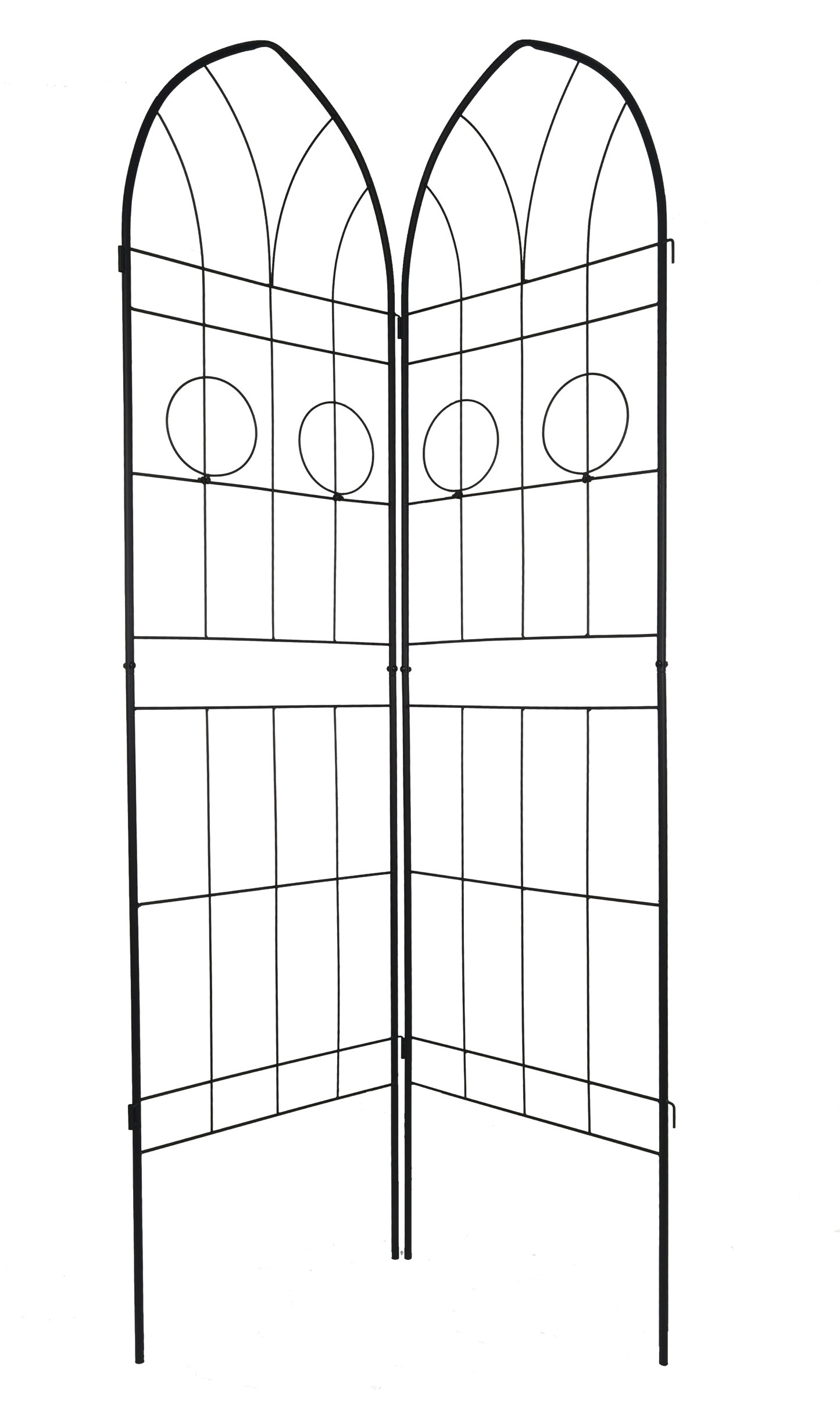 Dynamic Duo Garden Trellis - Rustproof Support for Climbing Plants