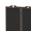 “Chic Walnut Room Divider with Blackboard”