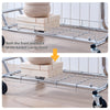 Heavy-Duty Rolling Garment Rack with Shelves