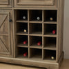 Chic Farmhouse Buffet & Wine Bar Cabinet