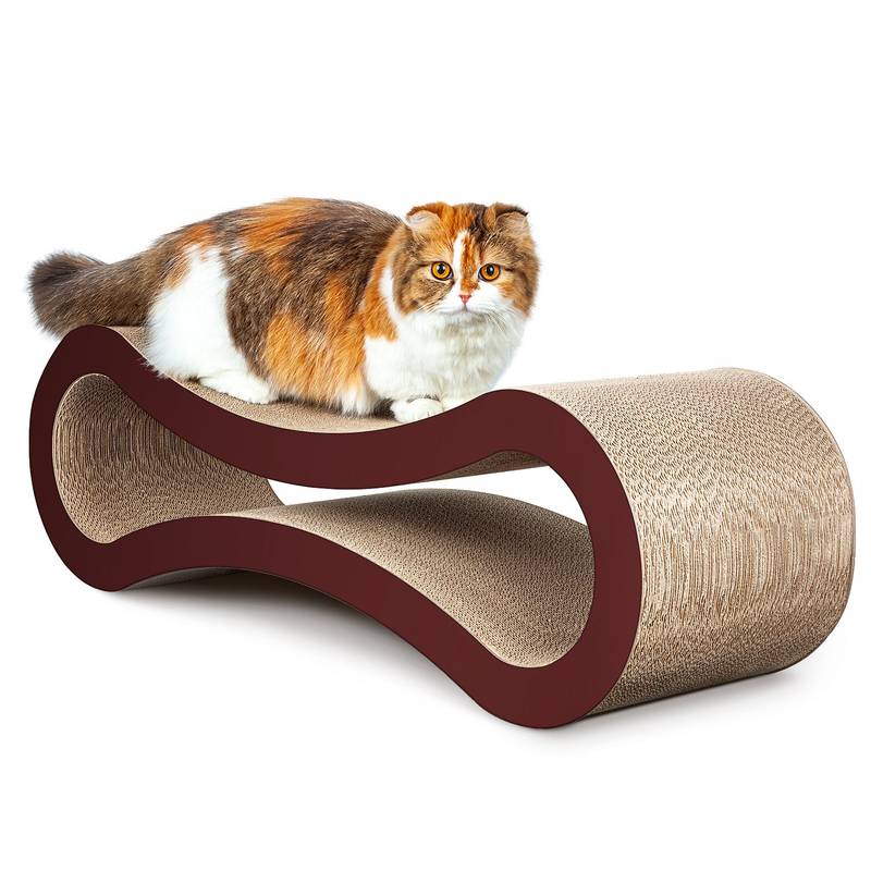 Dreamy Curves Cat Scratcher Bed