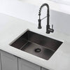 Sleek Black Undermount Kitchen Sink