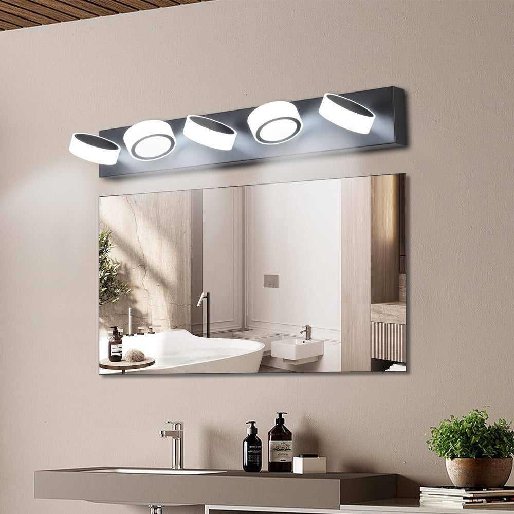 Sleek Black LED Vanity Lights for a Modern Bath