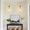 Gleaming Gold Opal Globe Wall Sconces