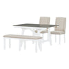 Versatile Dining Set with Extendable Table and Cozy Seating