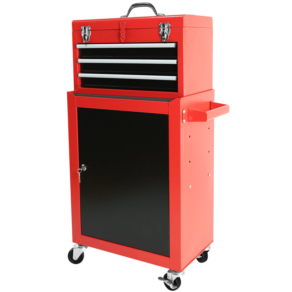 Rolling Tool Chest with Portable Top Box