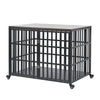 Stylish Heavy Duty Dog Crate with Wheels