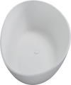 Elegant Soaking Tub - Freestanding Matte White Bliss