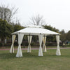 Cozy Outdoor Gazebo with Mosquito Net and Ventilated Roof